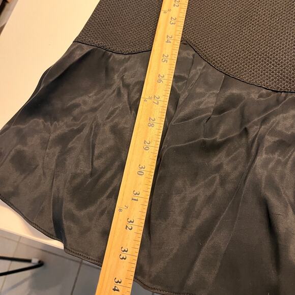 Rebecca Taylor Black Stacy Drop Waist Dress Size 6 - Picture 10 of 10